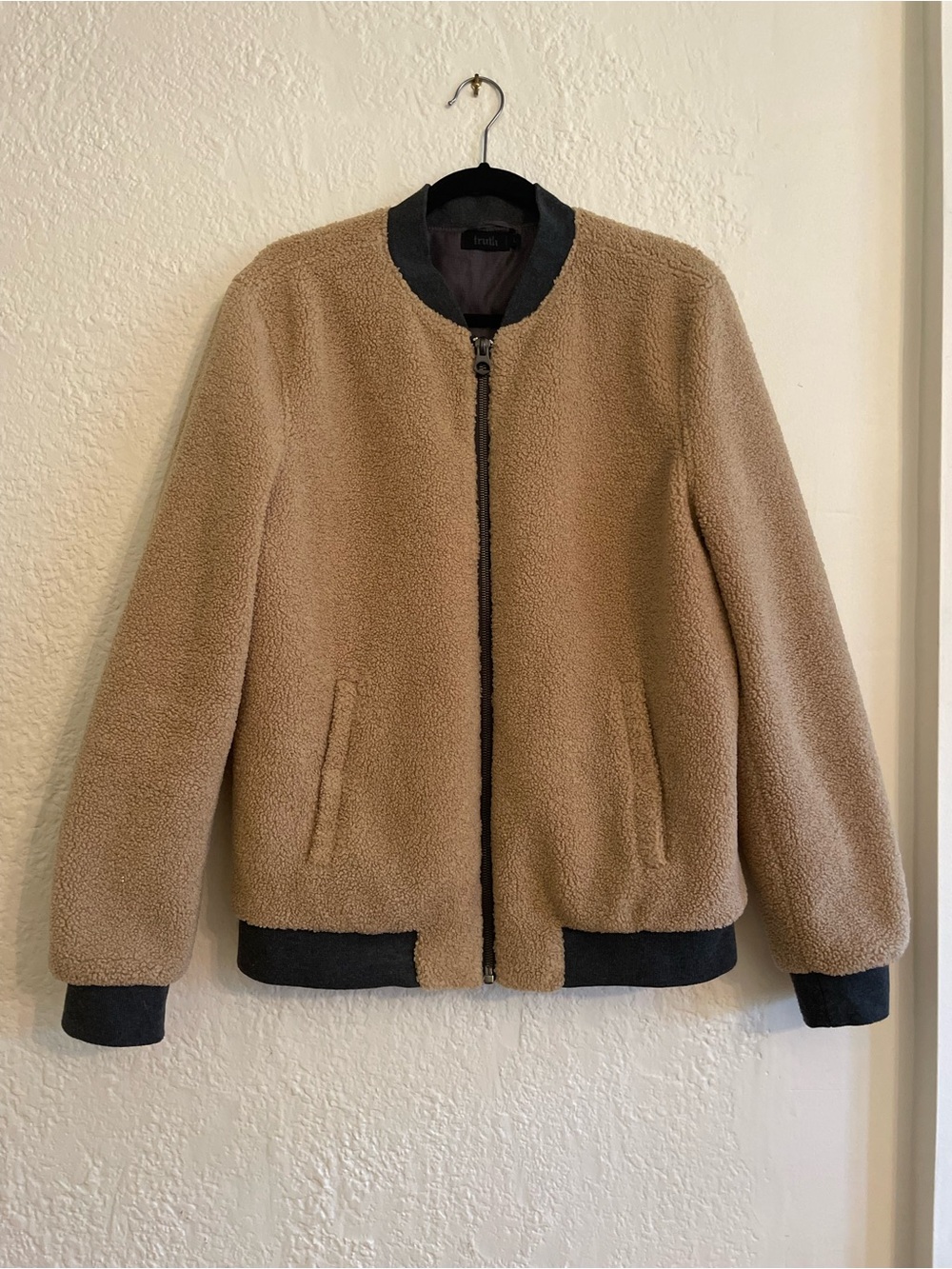 Truth by Republic Plush Fleece Bomber Style Jacket L